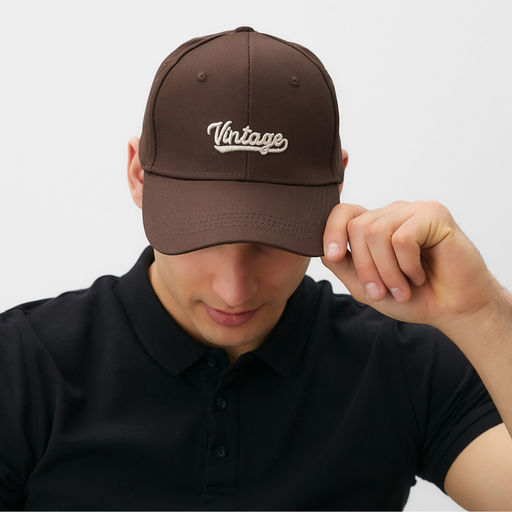 Кепка MINAKU «Vintage», цвет коричневый, размер 54-56