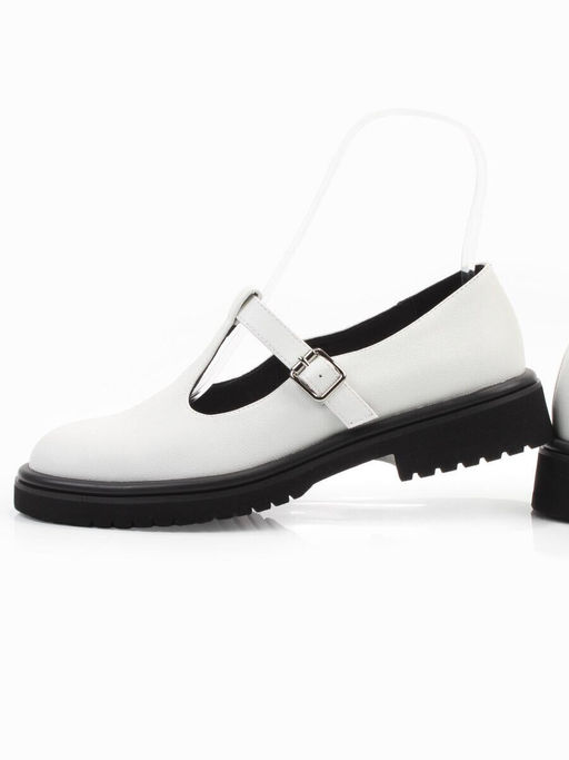 06-M47-12 WHITE Туфли женские (натуральная кожа)