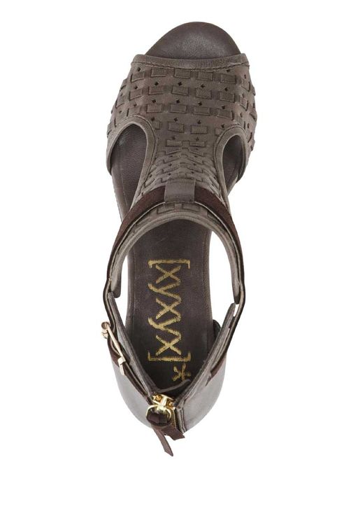 Кожаные сандали, коричневые - Heine фото 4