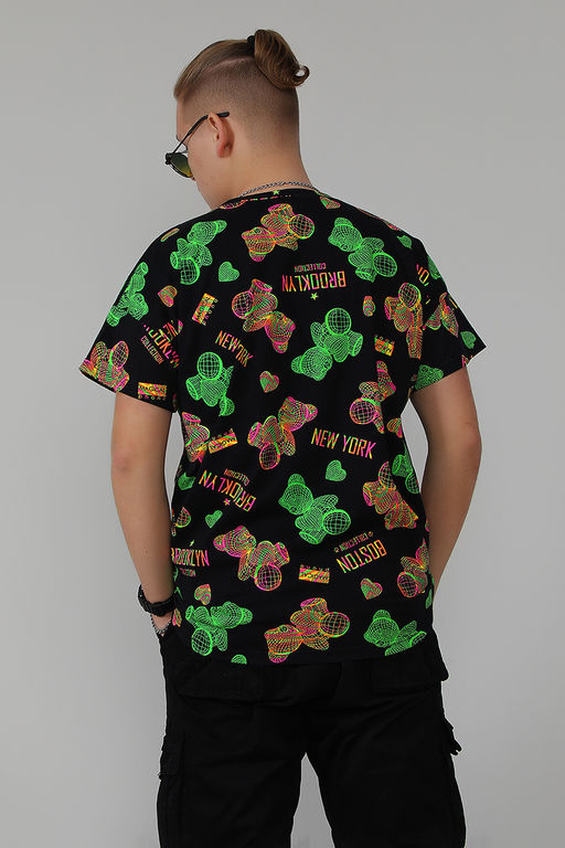 Футболка Berchelli 88061 из хлопка оверсайз  фото 2