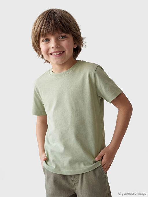 Bisiklet Yaka Erkek ?ocuk Ti??rt