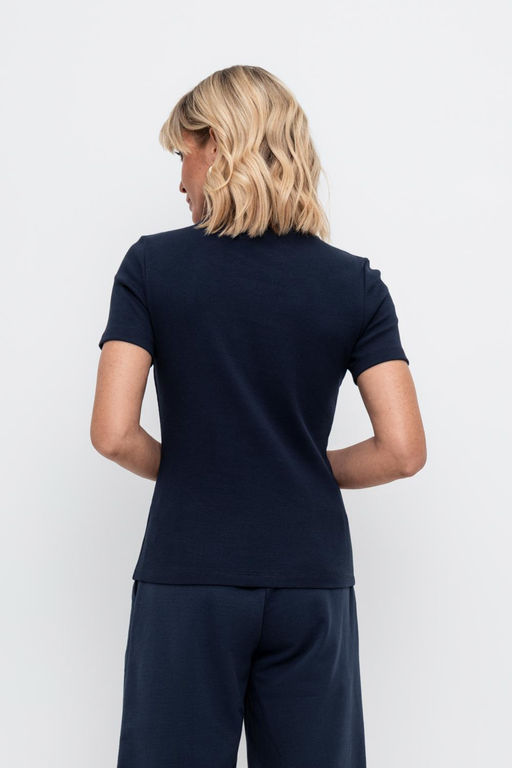Футболка женская Very Neat ЕВТ 3187 индиго из хлопка  фото 4
