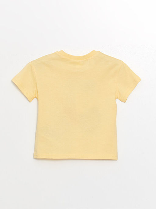 Bisiklet Yaka K?sa Kollu Bask?l? Erkek Bebek Ti??rt - Waikiki фото 2