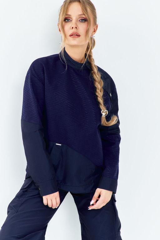 Костюм Euro Moda 651 синий