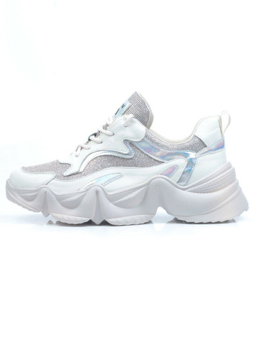 05-FDG101-2P WHITE Кроссовки женские (натуральная кожа) - Фабричный китай фото 8