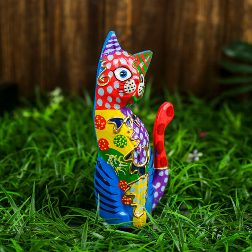 Сувенир «Кошка», 12×4×21 см, дерево