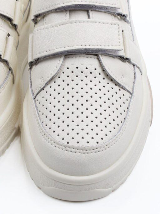 03-C138-2A LT. BEIGE Полуботинки спортивные женские (натуральная кожа)
