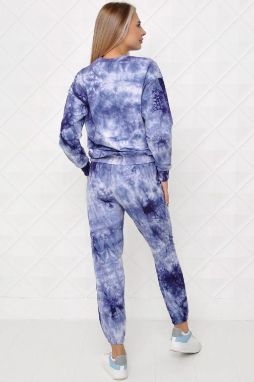 Арт. 2336 Костюм с брюками женский 44-52 (5 шт) Цвет:верх-сирень, низ-сирень - Калинка фото 6