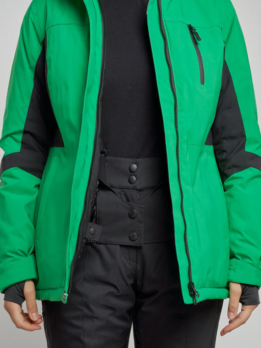 Горнолыжный костюм женский зимний зеленого цвета 03105Z - Chunmai фото 11