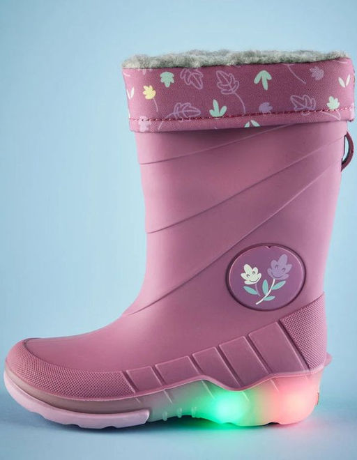 Утепленные резиновые сапоги для девочек LUPILU с мигающими пятками  фото 56
