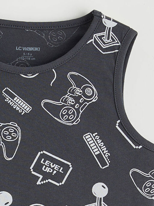 Bask?l? Erkek ?ocuk Penye Atlet