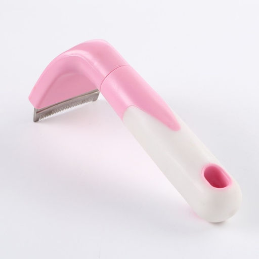 Дешеддер малый, лезвие шириной 4,5 см, розовый - Пижон фото 2