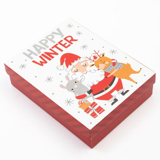 Набор подарочный новогодний KAFTAN «Happy winter» носки 18-20 см и аксессуары (5 предметов)