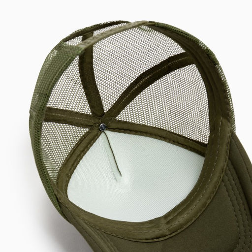 Бейсболка с сеткой MINAKU, тёмно-зелёная, размер 56-58