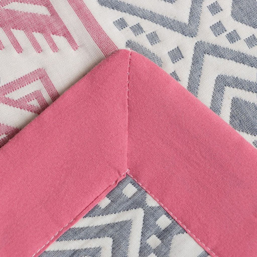 Покрывало хлопковое Этель Инди 180х2405 см, цвет серо-розовый, 100%хлопок, 300гр/м2  фото 5