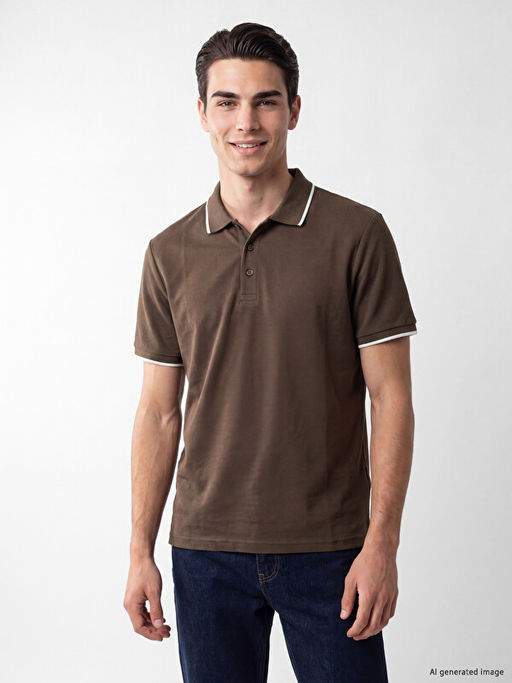 Standart Fit Polo Yaka Erkek Ti??rt