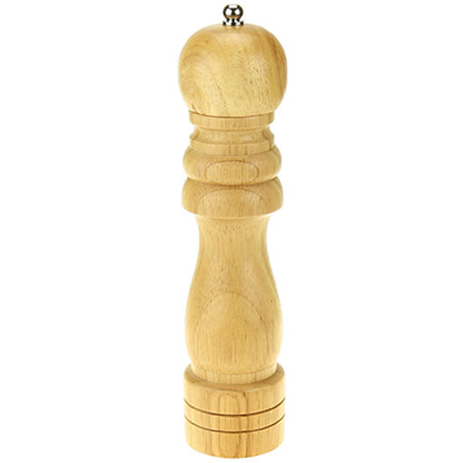 Измельчитель (мельница) для перца деревянный h22см д5см, металлический нож, светлый, в ПВХ упаковке (Китай)