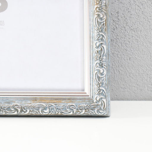 Фоторамка пластик "Винтаж" 40х50 см, мор. серебро (пластик. экр)