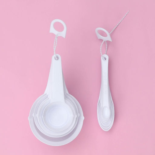 Набор мерных ложек Доляна, 11 шт.: 30/60/80/125/250 мл, 0.6/1.2/2.5/5/7.5/15 мл, пластик, белый