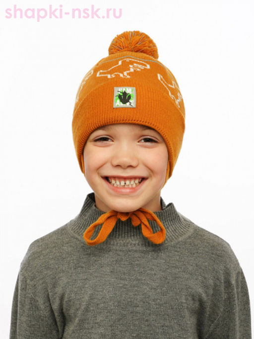 21920 B-W Шапка для мальчика (44-52)