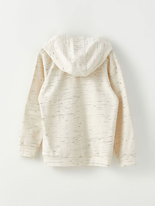 Kap??onlu Bask?l? Uzun Kollu Erkek ?ocuk Sweatshirt - Waikiki фото 2