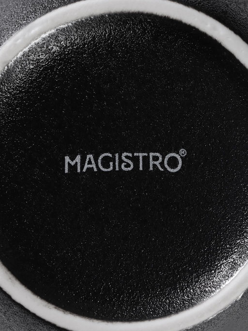 Кружка Magistro Carbon, 380 мл, фарфор, чёрная