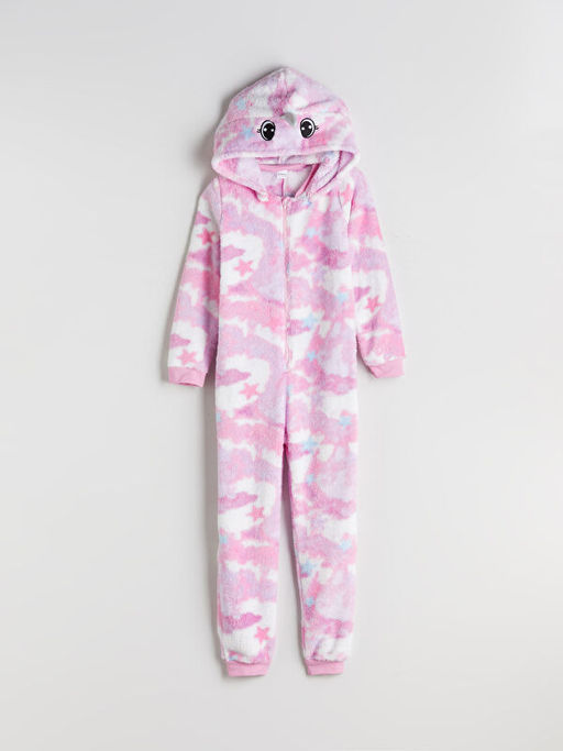 Kap??onlu Pel?? K?z ?ocuk Uyku Tulumu