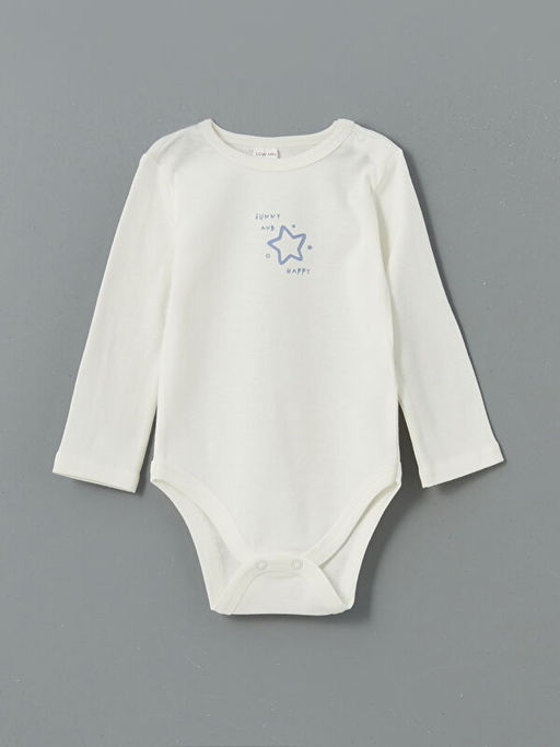 Bask?l? Erkek Bebek ??t??tl? Body ve Tayt 2li