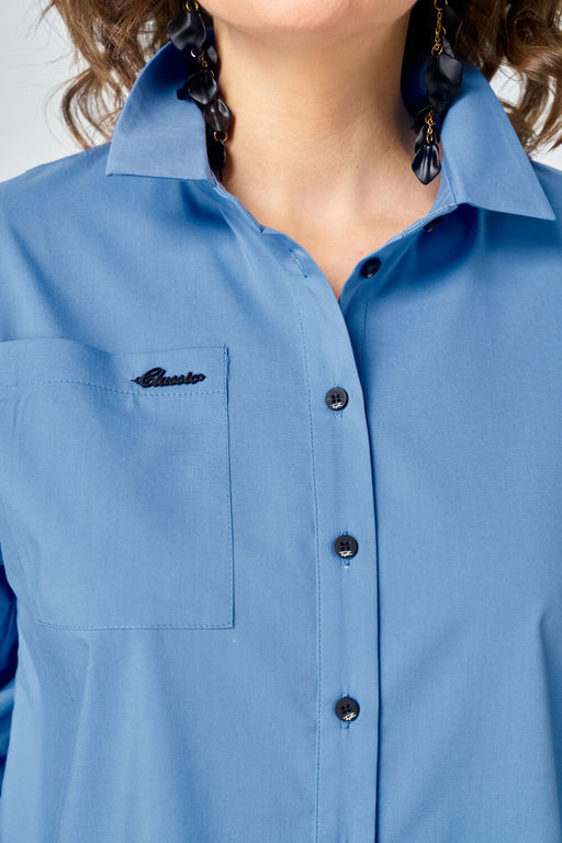 Блуза EVA GRANT 7080-1 голубой