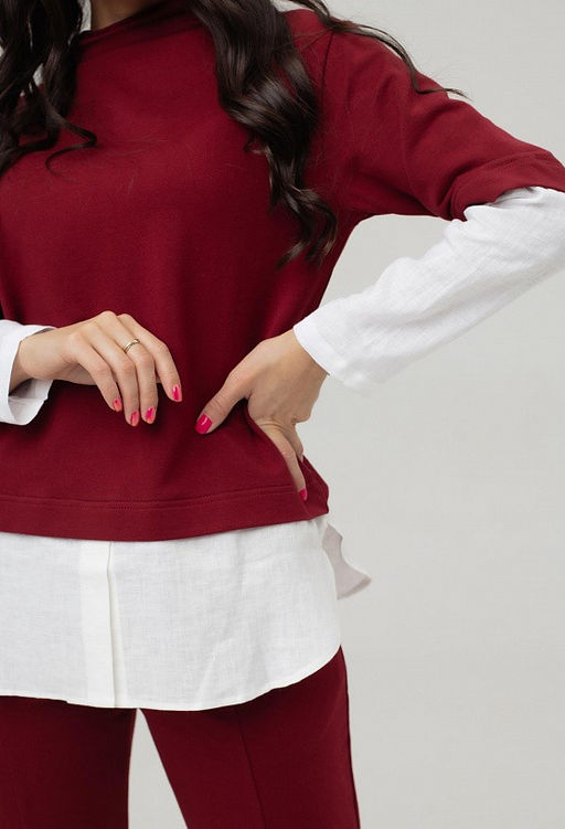 Джемпер с рубашкой (арт. 30131-2), ООО МОНГОЛКА  фото 4