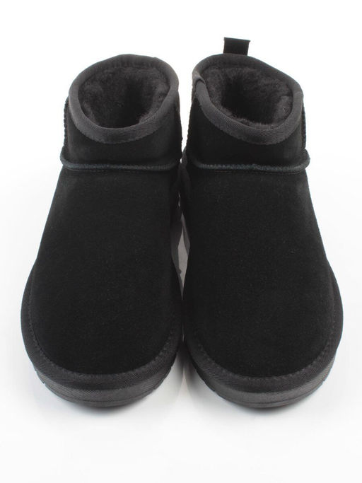 PF8300-1 BLACK Угги женские (натуральная замша, 100% шерсть)