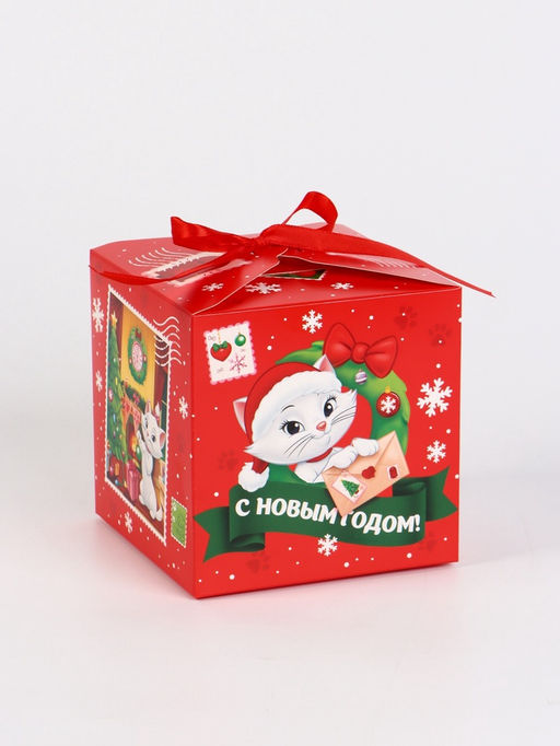 Набор подарочных новогодних коробок 3 шт. «Мультики», 12×12×12 см