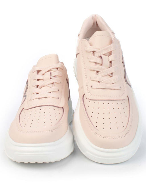 05-P11-2 LT. PINK Кроссовки женские (натуральная кожа) - Фабричный китай фото 9