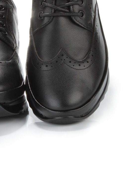 03-5017 BLACK Полуботинки женские (натуральная кожа)