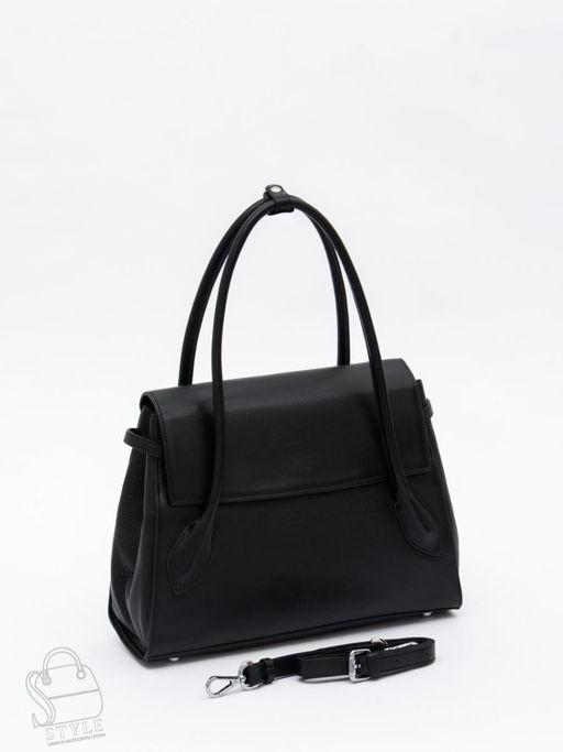 Сумка женская кожаная 2424Y black Polina&Eiterou