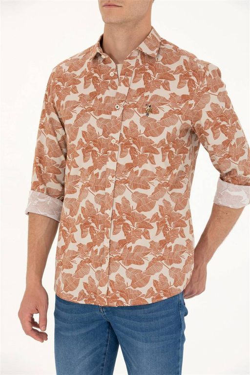 U. S. Polo Assn Мужская рубашка с длинным рукавом Stone - U.s. polo assn фото 13