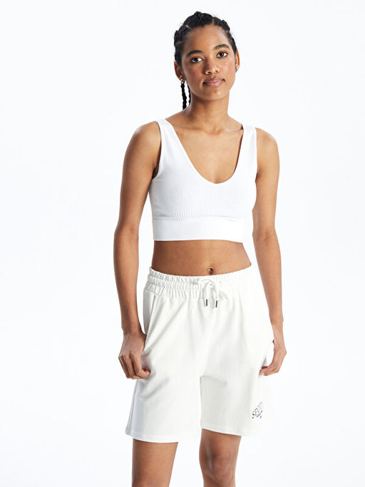 V Yaka D?z Seamless Kad?n Spor B?stiyer