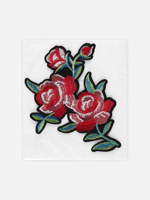 Цена за 5 шт. Термоаппликация Розы, 16.5?12 см, разноцветная