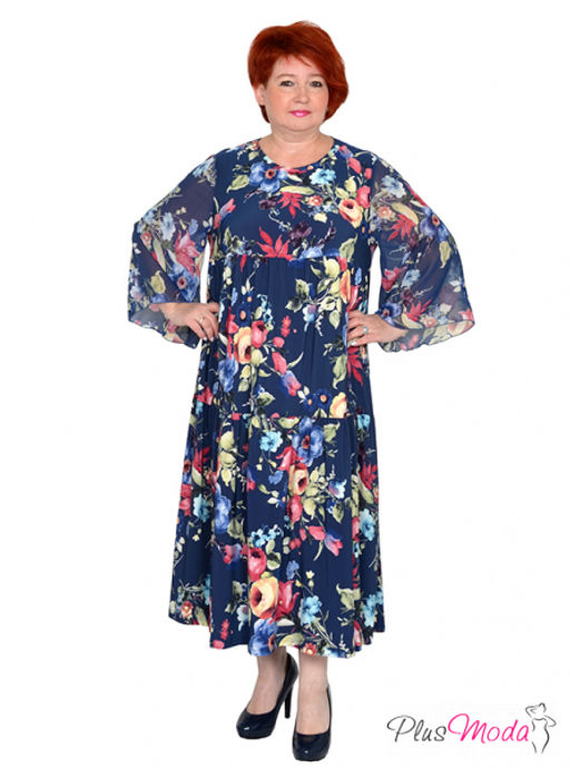 Платье Модель №1558 размеры 44-84 - Plusmoda фото 5