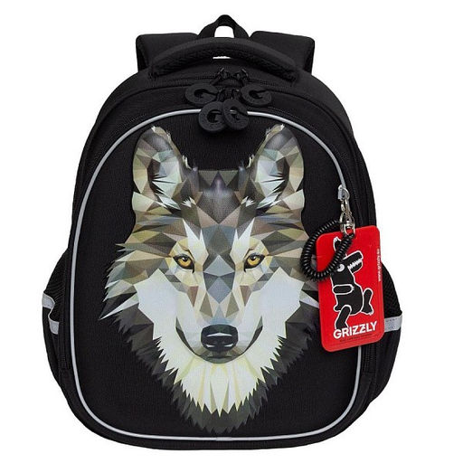 RAz-087-3 new Рюкзак школьный с картхолдером на держателе - Grizzly фото 2