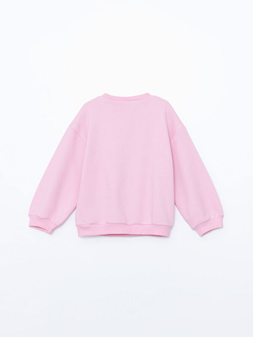 Bisiklet Yaka Barbie Bask?l? K?z ?ocuk Sweatshirt - Waikiki фото 3