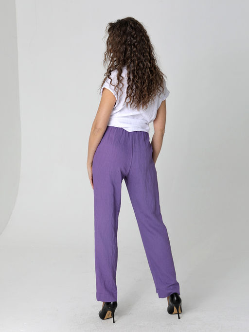 25247 Брюки сиреневый - Dizzyway фото 3