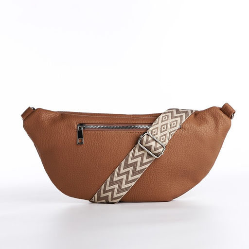 Сумка кросс-боди на молнии, цвет бежевый - Simaland фото 4