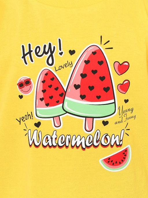 CRB wear/ HSKG 63842-30 Футболка для девочки,желтый/Ex.Cherubino  фото 4