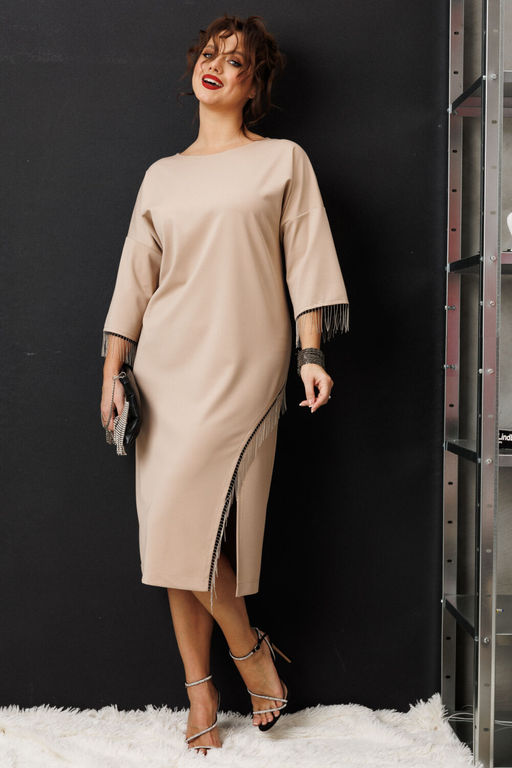 Платье Anastasia 1308 кофе  фото 5