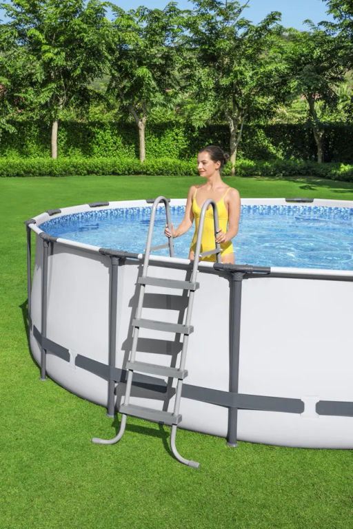 Каркасный бассейн 396х122 см STEEL PRO MAX (фильтр-насос 2,0 м3/ч, лестница) - Bestway фото 3