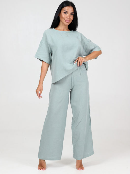 575 ПИЖАМА (брюки) (Фисташковый) - А-дина фото 2