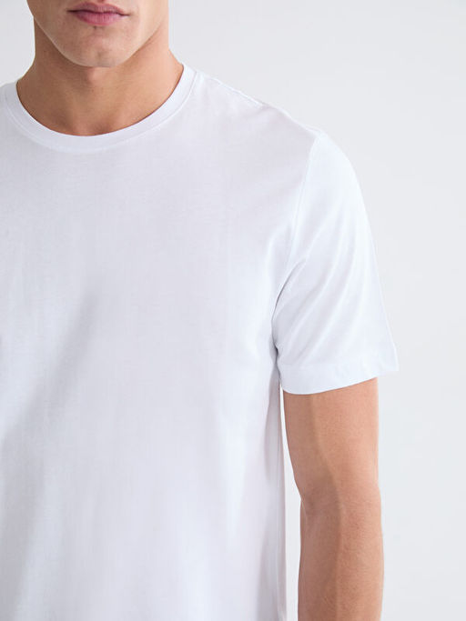 Bisiklet Yaka Penye Erkek Ti??rt