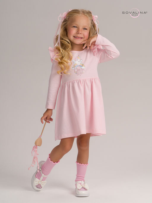 Платье Фея розовый ЕД - Sovalina фото 13