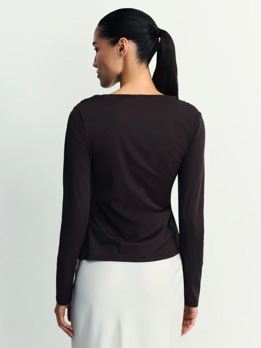 Лонгслив с декоративным узлом / Zarina  фото 5